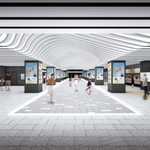 三宮駅東コンコースのリニューアルイメージ（神戸市提供）