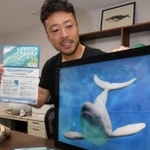 瀬戸内海の生態系で上位のスナメリを守ろうと、調査への支援を呼びかけている神戸大学の岩田高志助教＝神戸市東灘区深江南町５