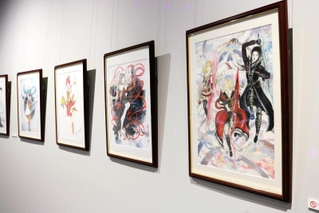 ゲームキャラクターの原画＝神戸市中央区新港町