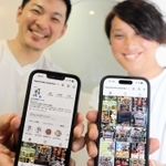インスタグラムを活用し東灘だんじりを盛り上げる、清水浩史さん（左）と谷定暁さん（右）＝神戸市東灘区住吉山手４、山田区民会館
