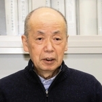 耐震改修工事までの経緯などを語る高柳章二さん＝中央区港島中町３