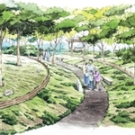 山林に遺骨を埋葬する「樹林葬墓地」の整備イメージ（神戸市提供）