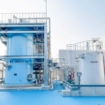 玉津処理場に整備されたリンの回収施設（神戸市提供）