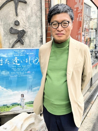 「印象に残るシーンは人それぞれだと思う」と話す西田宣善監督＝大阪市内