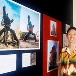 「仮想作品が対話のきっかけになれば」と話す池沢正太さん＝池沢写真館