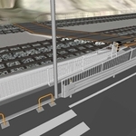 山電・西舞子の危険踏切　待機場所の拡張工事開始　11日から通行止め