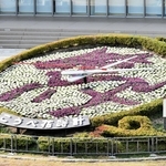 力強く駆ける「馬」　花時計が模様替え「新しい世界へ踏み出す1年に」　神戸・東遊園地