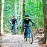 神戸市立森林植物園に整備されたマウンテンバイクコース＝神戸市北区山田町（市提供）
