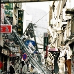 激震の直後の三宮の繁華街。和田彩さんらは、この辺りを抜けて西へ向かったという＝１９９５年１月１７日