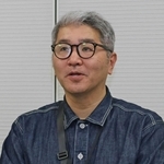 震災当時、２０歳だった住田英隆さん。「１．１７の灯り文字」の準備を通して、自身の経験を若手に話したという＝関西電力送配電神戸本部