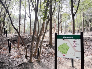 ひよどりごえ森林公園に整備された樹林葬墓地（神戸市提供）