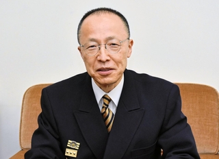 神戸市消防局長に就いた上山繁氏＝神戸市中央区加納町６，神戸市役所