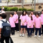 ピンクシャツ着て「いじめ撲滅!」　神戸・小部中の生徒会ら企画「互いに認め合う学校に」