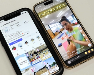 田嶋太陽さんが開設した「コベカツ図鑑」。インスタグラム（左）とＴｉｋＴｏｋで投稿を続ける