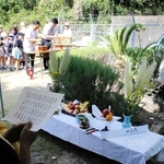 連続児童殺傷事件の犠牲者を追悼し、地域の安全安心を祈った集い＝須磨区友が丘８