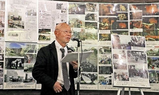 「千年先まで震災の教訓を生かせる資産にしてほしい」と話す三原泰治さん＝神戸市長田区腕塚町５