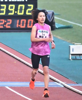１２位でフィニッシュした横田歩