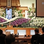 吉田義男さんの葬儀＝８日、西宮市内（代表撮影）