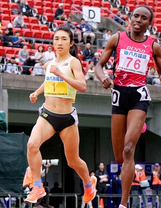 女子１５００メートル（タイムレース）　４分１１秒３１をマークし日本人トップの２位となった田中希実
