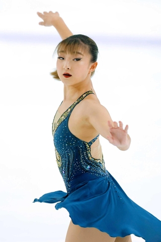 アイスショーで新シーズンのフリーを披露する坂本花織＝コーセー新横浜スケートセンター