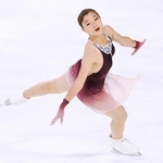 女子フリー　演技する坂本花織＝アンジェ
