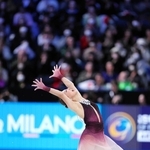 女子フリーで演技する坂本花織＝６日、愛知・ＩＧアリーナ