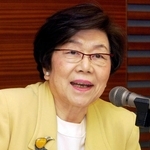 土井たか子さん＝２００５年４月、東京・東新橋