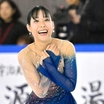 近畿選手権の女子フリーを終え、笑顔の三原舞依＝１０月、木下アカデミー京都アイスアリーナ