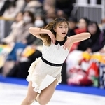 演技する坂本花織＝名古屋市