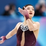 女子フリー　演技する坂本花織＝ミラノ（共同）