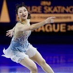 エキシビションで演技する坂本花織＝プラハ（共同）