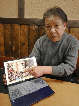 尼崎ＪＲ脱線事故の救助活動を振り返る元兵庫県警警察官の溜田勲弘さん