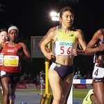 「ゴールデンゲームズｉｎのべおか」の女子５０００メートルで２１位に終わった田中希実（５６）＝延岡市西階陸上競技場