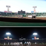 「朝夕２部制」で実施された第１０７回全国高校野球選手権大会＝２０２５年８月、甲子園球場