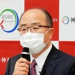 会見で抱負を語る藤澤正人氏＝神戸市中央区楠町７、神戸大医学部
