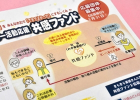 共感ファンドの仕組みを紹介するチラシ＝三木市役所