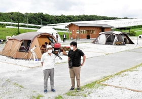 恵まれた自然を生かし、新たにオープンした「三木里脇もぎたてキャンプ場」＝三木市口吉川町里脇