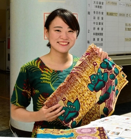 青年海外協力隊員として１年間マラウイの教育現場に立った横田美空さん＝三木市志染町青山３