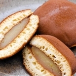 ゆずあんのどら焼き。高知県産のユズをジャムにしてあんこと混ぜた