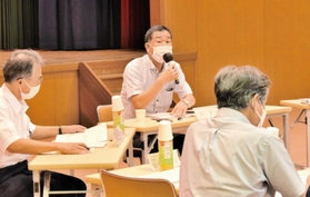 粟生線活性化に向けて議論した協議会＝市民活動センター