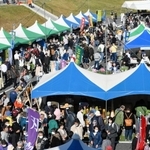 ３年ぶりに開催された三木金物まつり。多くの人でにぎわった＝三木市福井