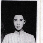 小野中時代の三浦一藤（藤田家提供）