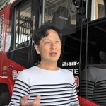 車両管理システム「カーンリ」を開発した片岡憲彦さん＝三木氏別所町石野