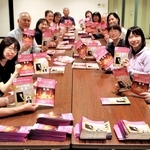 参加を呼びかける「第九」運営委員と演劇セミナー関係者ら＝三木市文化会館