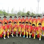 全国大会での健闘を誓うジンガ三木の選手たち＝県立三木総合防災公園