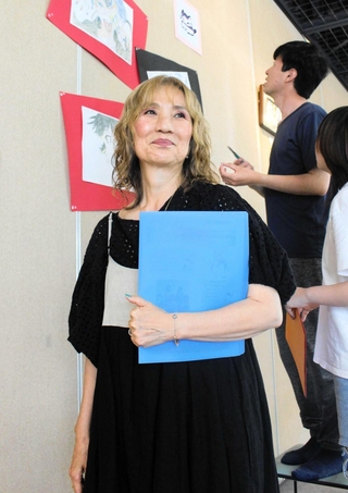 「アニメクラス」を開設した池上ゆきさん＝三木市上の丸町、みっきぃホール