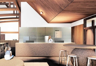 道の駅よかわに新しくオープンする飲食店「蒸ＳＥＩＲＯ＆ＣＡＦＥ」の店内イメージ図（三木市提供）