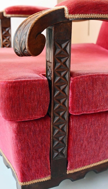 KOBE FURNITURE』神戸洋家具 アームチェア 肘掛けチェア. アンティーク