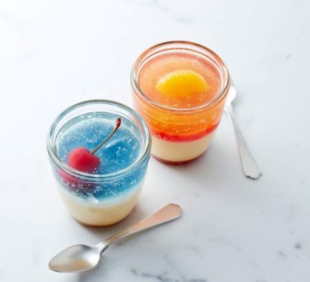 モロゾフのプリンが60年 フルーティーな記念商品、おなじみのガラス 