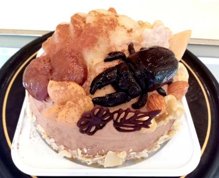 昆虫好きの子どもたちに甘い夏の思い出 オオクワガタがケーキに 川西の
